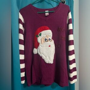 Holiday Time Santa sweater size 1x